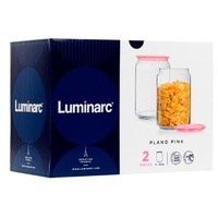 Набор банок Luminarc Plano Pink 2 пр Q8246